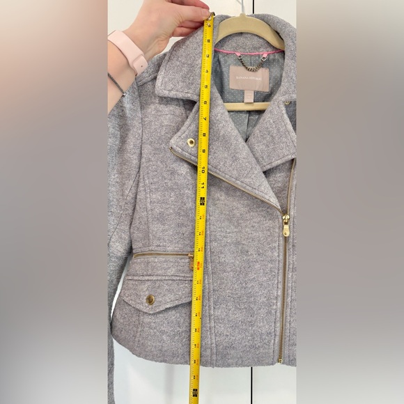Grey Wool Banana Republic Coat (S) Petite size - Picture 10 of 12